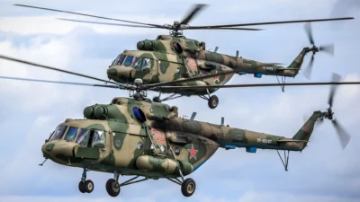 Dua Helikopter Mi-17V-5 Buatan Rusia Resmi Perkuat Skadron 31 Puspenerbad