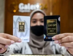Harga Emas Antam dan Galeri24 Anjlok dalam Sepekan, Turun Rp41.000 dan Rp59.000