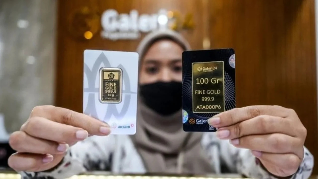 Harga Emas Antam dan Galeri24 Anjlok dalam Sepekan, Turun Rp41.000 dan Rp59.000