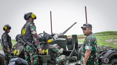 Panglima Kohanudnas Tinjau Kesiapan Batalyon Arhanud 23 Pasgat dan Satrad 208 Takalar di Sulsel