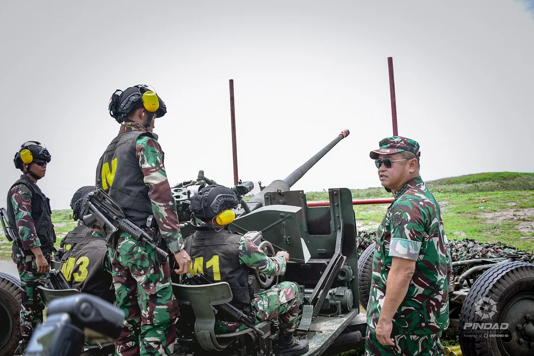 Panglima Kohanudnas Tinjau Kesiapan Batalyon Arhanud 23 Pasgat dan Satrad 208 Takalar di Sulsel