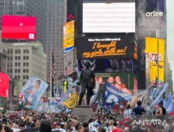 Ribuan Suporter Argentina Padati Times Square New York Jelang Final Piala Dunia 2026