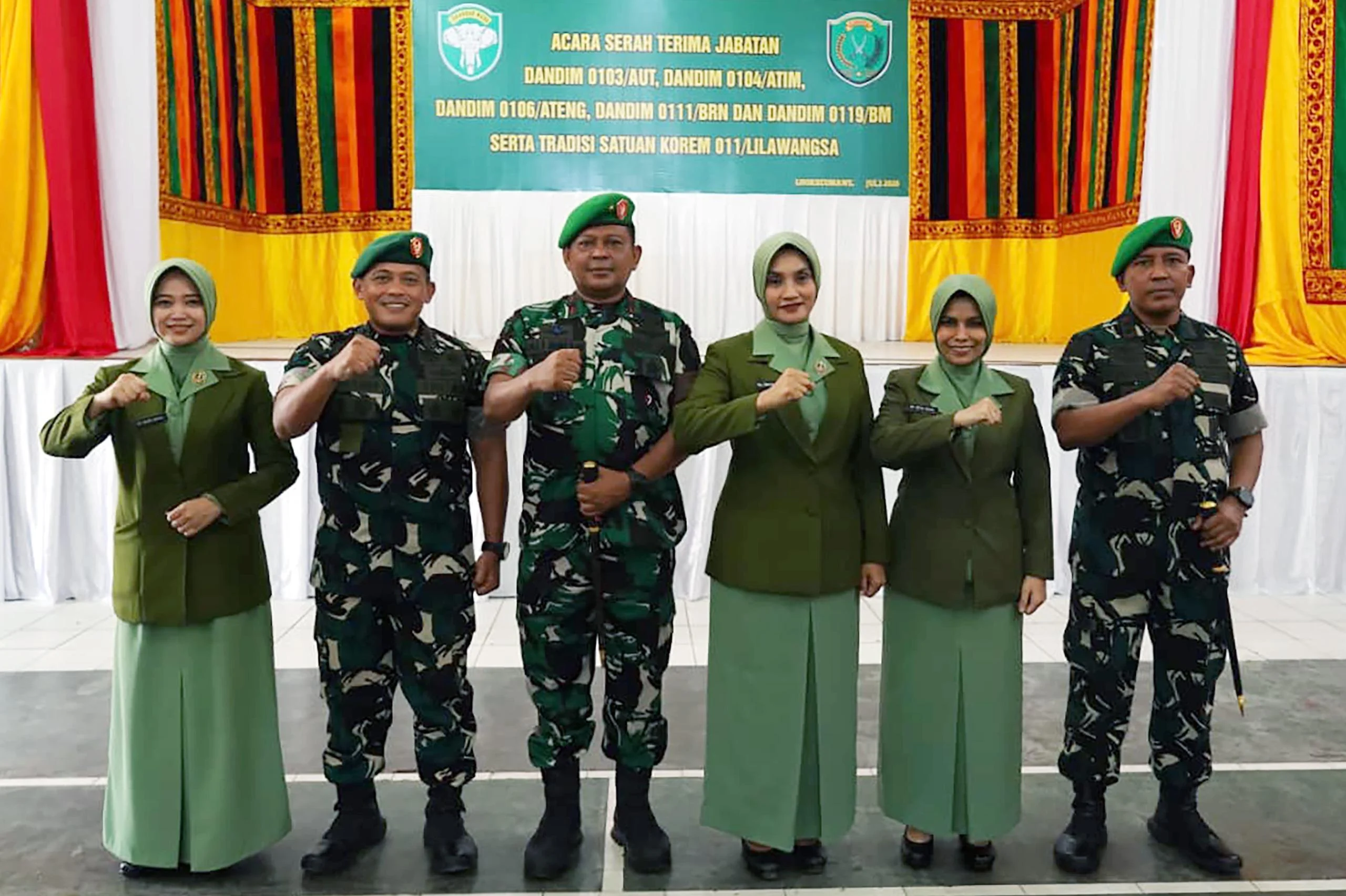 Tongkat Komando Berganti, Danrem Brigjen Ali Imran Lantik 5 Dandim untuk Perkuat Teritorial Aceh