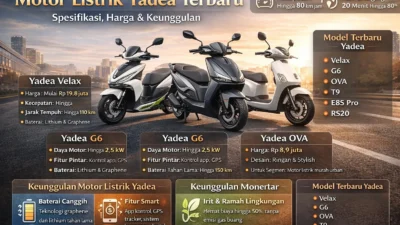 Yadea Siap Luncurkan Motor Listrik Baru Bertema Grand Touring Pekan Ini