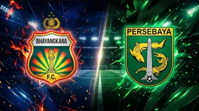 Hasil Bhayangkara FC vs Persebaya: Debut Gol Yann Mabella hingga Drama Kepulangan Jalur Laut