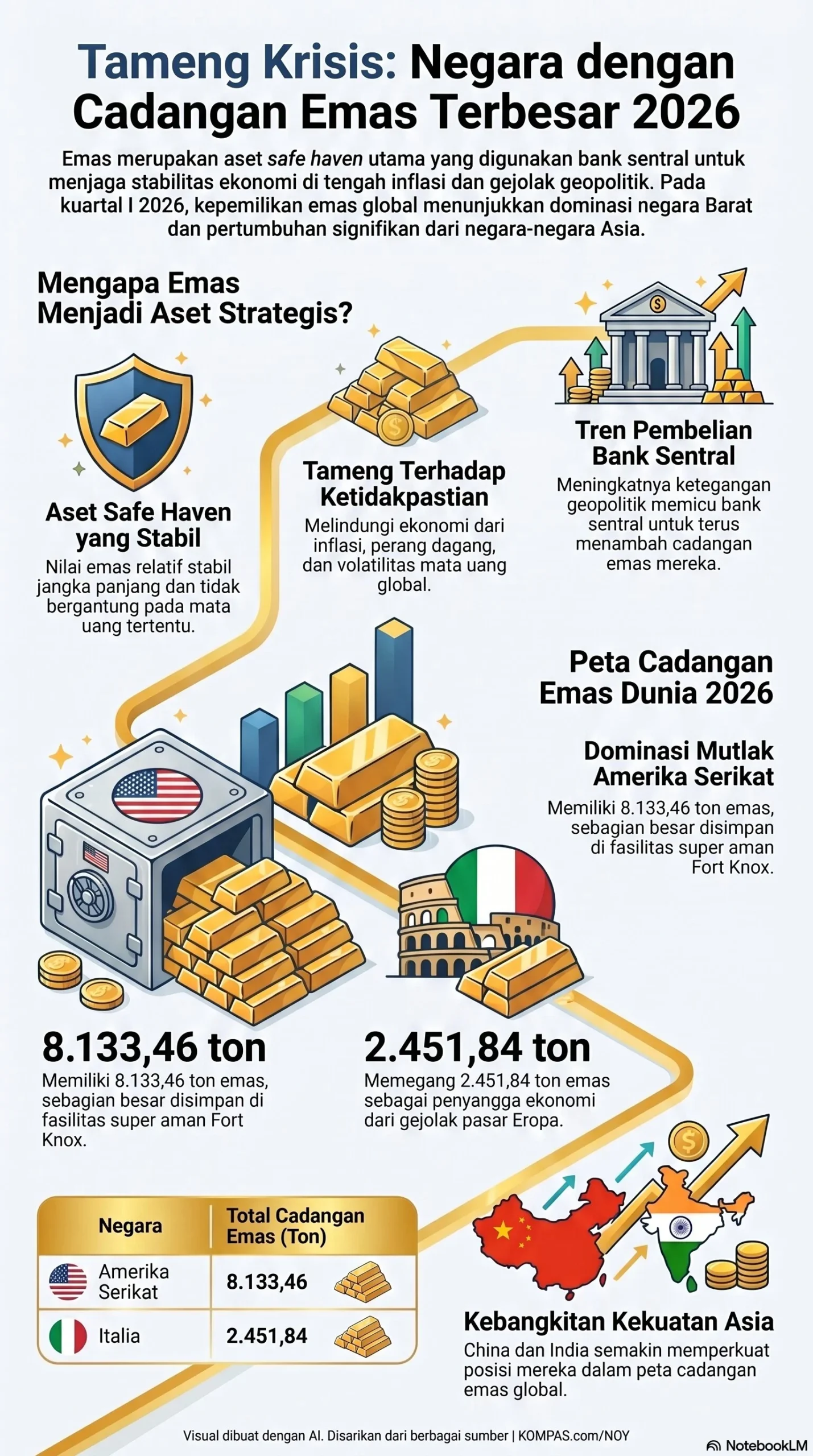 Lonjakan Cadangan Emas Global dan Prospek Strategis Logam Mulia