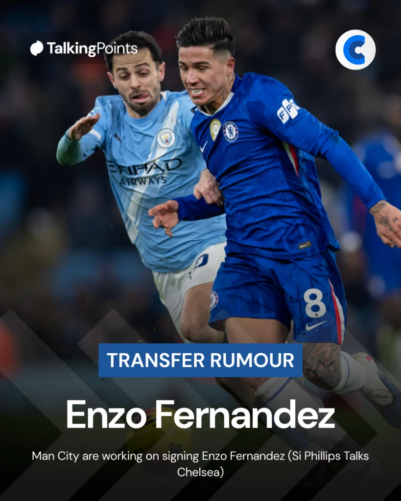 Manchester City Resmi Rekrut Enzo Fernandez Senilai 125 Juta Pounds