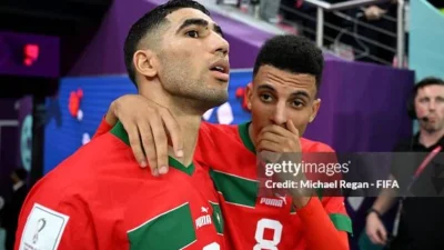 Achraf Hakimi Jadi Pengunjung Pertama Azzedine Ounahi Usai Operasi Cedera Tendon