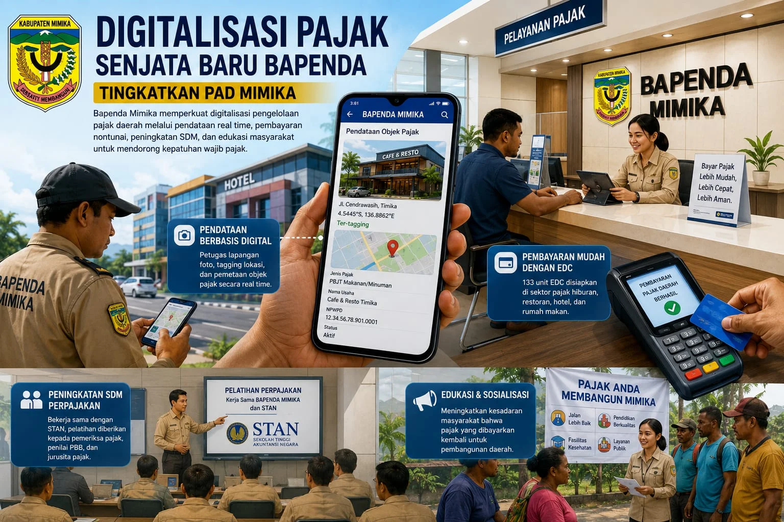 Bapenda di Berbagai Daerah Genjot Inovasi Layanan Pajak, dari Fitur Digital hingga Gebyar