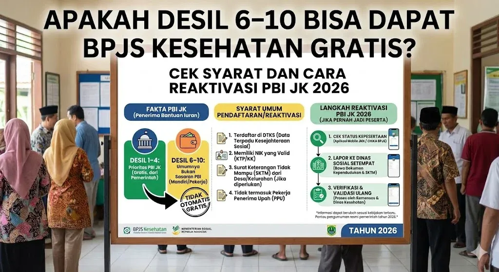 BPJS PBI Desil 6-10 Viral Dinonaktifkan 1 November, BPJS Kesehatan Buka Suara