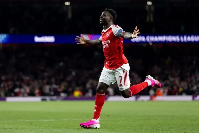 Bukayo Saka Buktikan Diri: Gol ke Gawang Lille Antar Arsenal ke Posisi 5 Top Skor Liga Champions