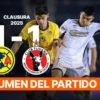 Club America Ditahan Tijuana 1-1, Puncak Klasemen Liga MX Masih Aman