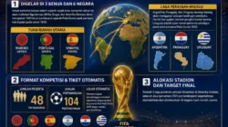 FIFA Mulai Inspeksi Venue Piala Dunia 2030 di Spanyol, Portugal, dan Maroko