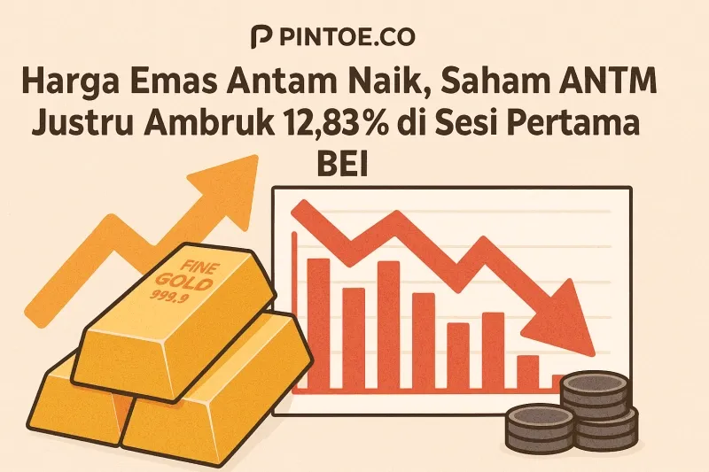 Harga Emas Antam (ANTM) Berpotensi Fluktuatif, Saham Masih Dilirik Analis