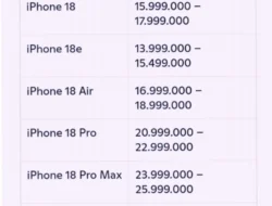 Harga iPhone 18 Pro Naik 10 Persen, Apple Pangkas Pesanan Komponen