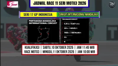 Jadwal Moto3 Mandalika 2026: Veda Ega Berjuang di Kandang Sendiri