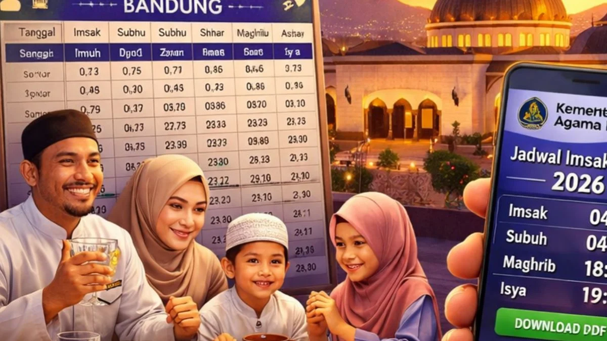 Jadwal Sholat Bandung Senin 26 Oktober 2026, Cek Waktu Imsak dan Subuh
