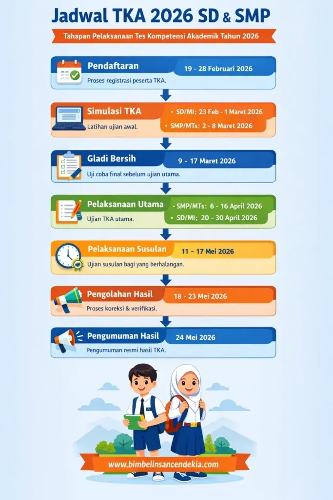 Jadwal TKA 2026 Diperpanjang, Sesi Susulan Digelar 30 Oktober