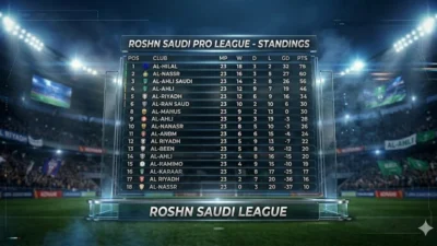 Persaingan Klasemen Liga Saudi Memanas: Al Ittihad Kudeta Puncak, Al Qadsiah Tertahan