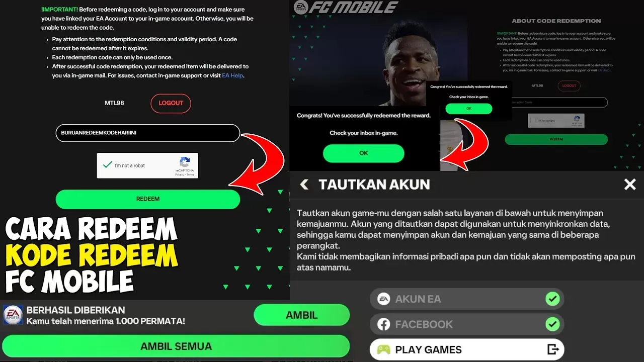 Kode Redeem FC Mobile 16 Oktober 2026: Daftar Terbaru dan Cara Klaim Hadiah