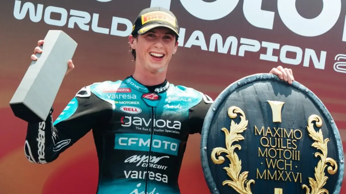Maximo Quiles Kunci Gelar Juara Dunia Moto3 2026 Usai Kemenangan di Mandalika