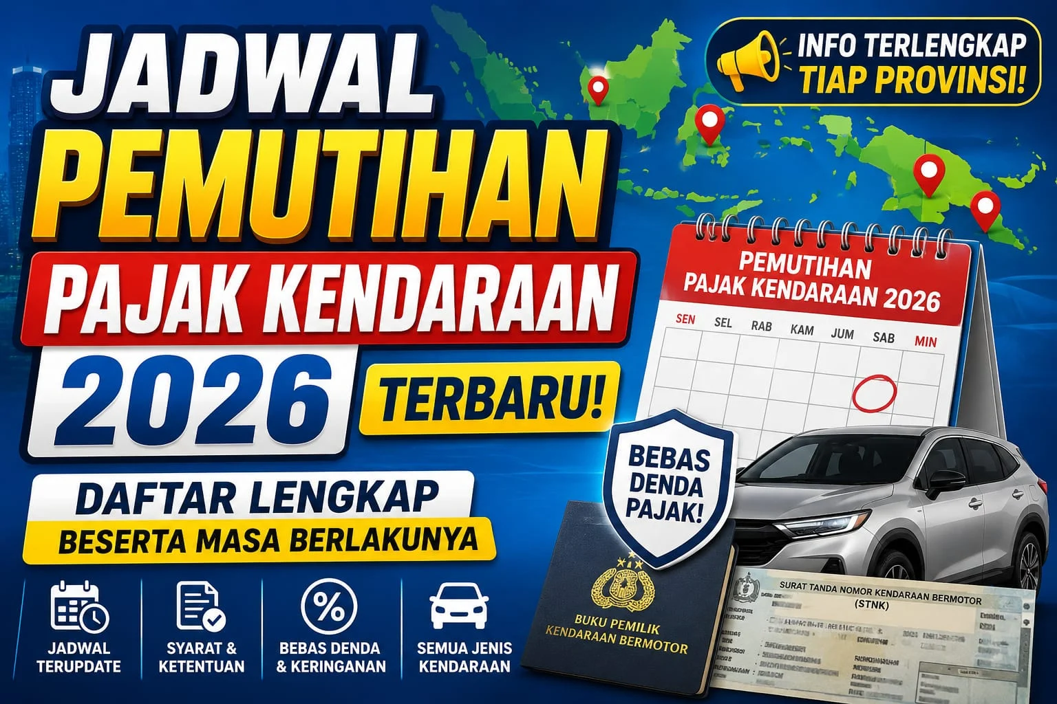 Pemutihan Pajak Kendaraan Jatim Oktober 2026: Banyak Tunggakan, Termasuk Kendaraan Dinas