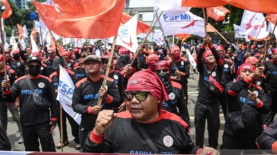 protes buruh IMSS 2026