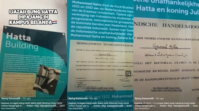 Sejarah Baru: Ijazah Mohammad Hatta Dipajang di Erasmus University Rotterdam