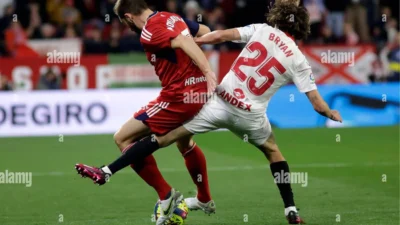 Sevilla vs Osasuna Berakhir Imbang 0-0, Duel Taktis di Ramón Sánchez Pizjuán